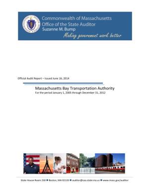 2013-0583-3S Massachusetts Bay Transportation Authority (MBTA)