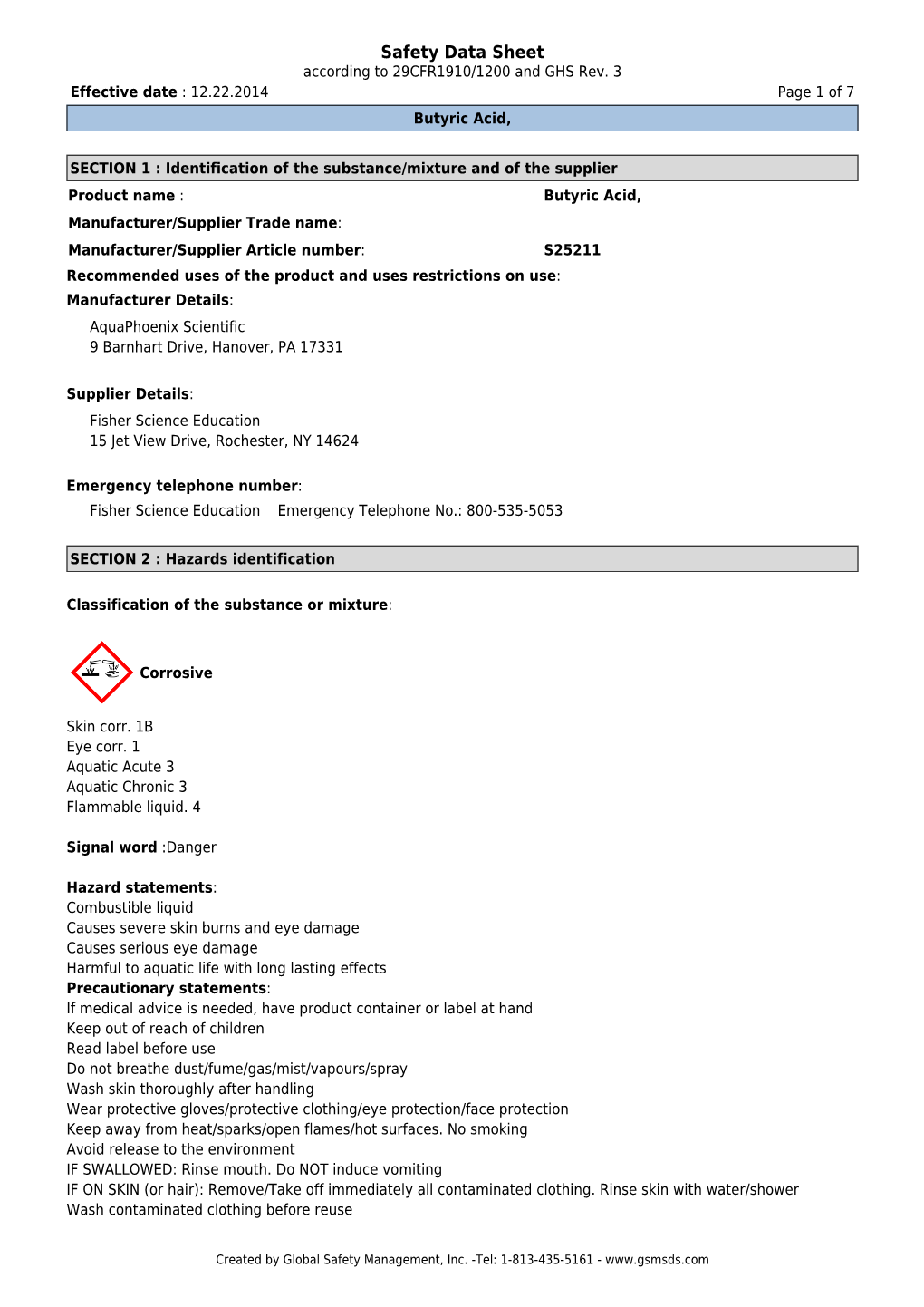 Butyric Acid