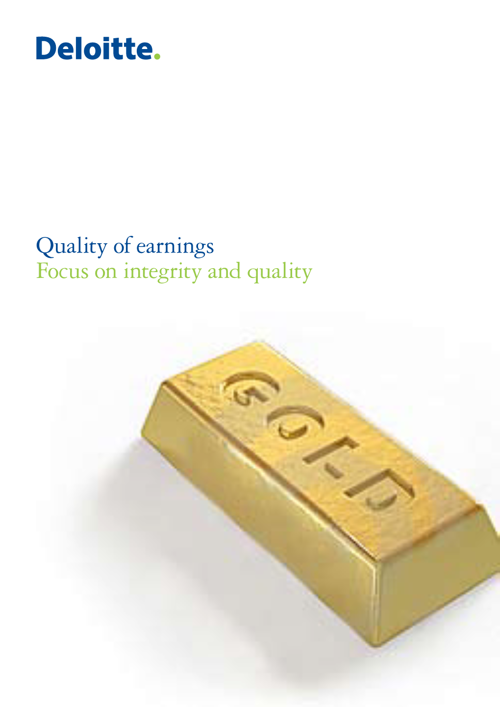 Quality of Earnings