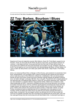 ZZ Top: Barbes, Bourbon I Blues