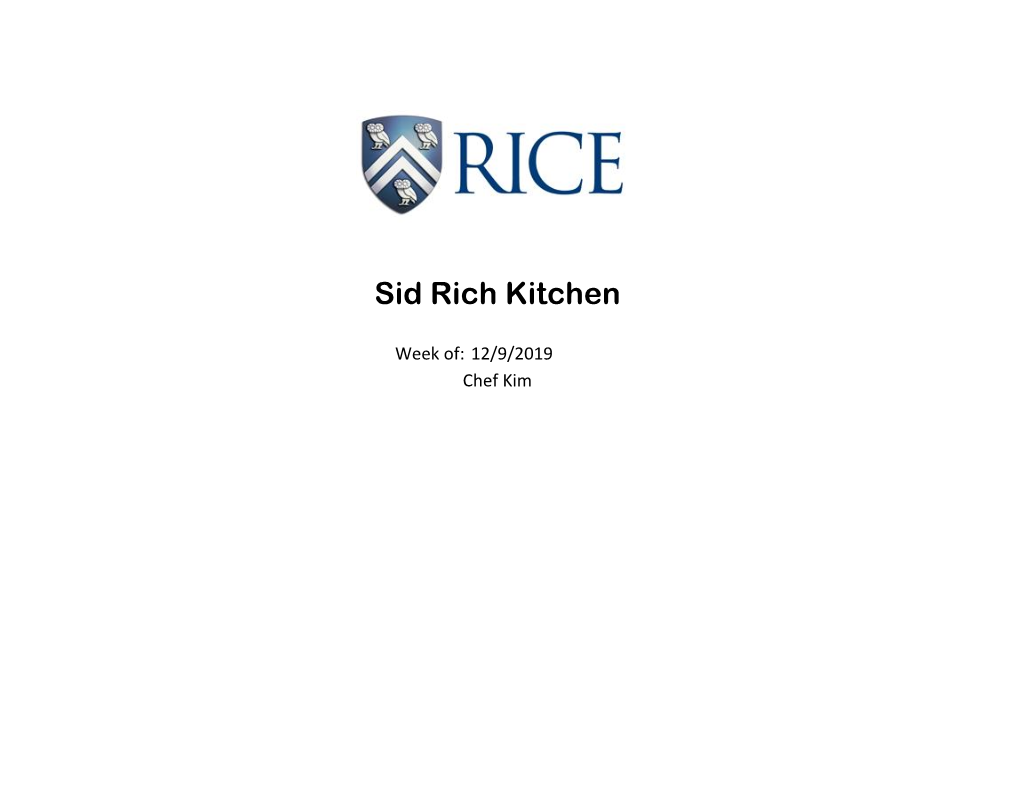 Sid Rich Kitchen