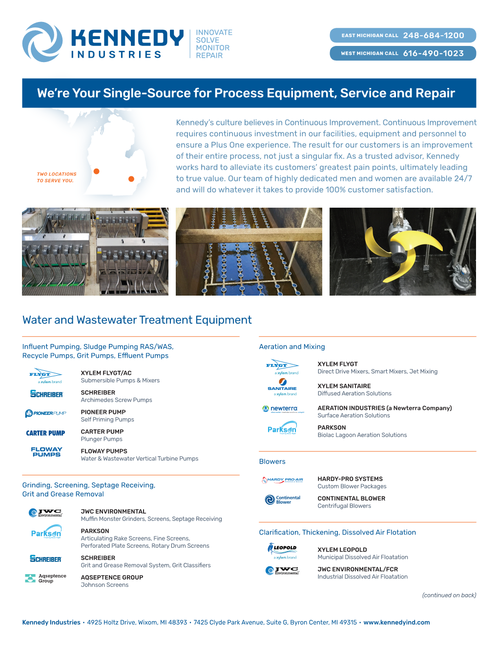 We're Your Single-Source for Process Equipment, Service and Repair