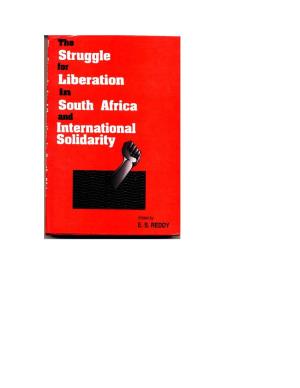 Struggle for Liberation in South Africa and International Solidarity A