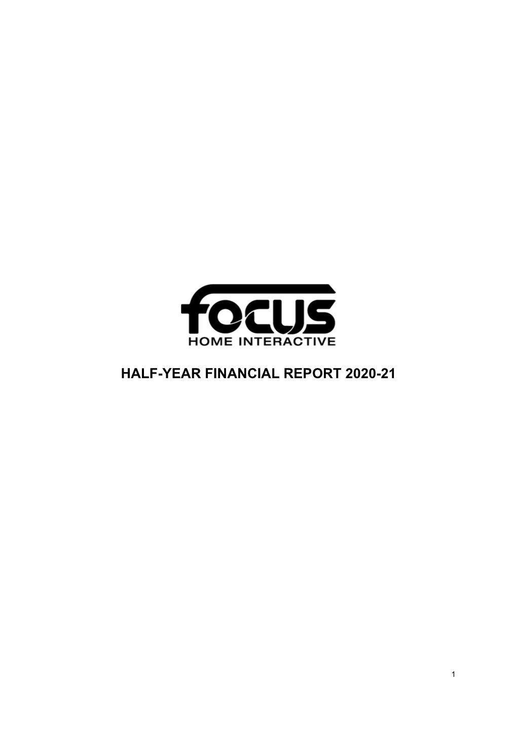 Half-Year Financial Report 2020-21