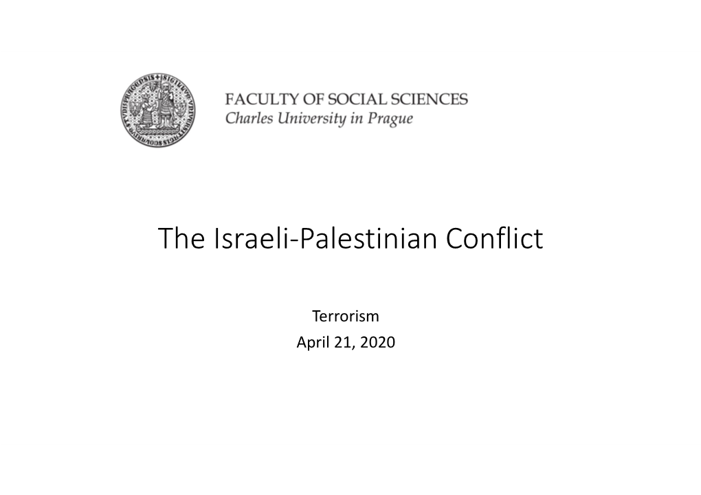 The Israeli-Palestinian Conflict