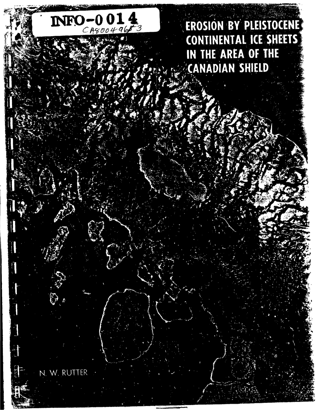 Erosion by Pleistocene Continental Ice Sheets in the Area of the Canadian Shield