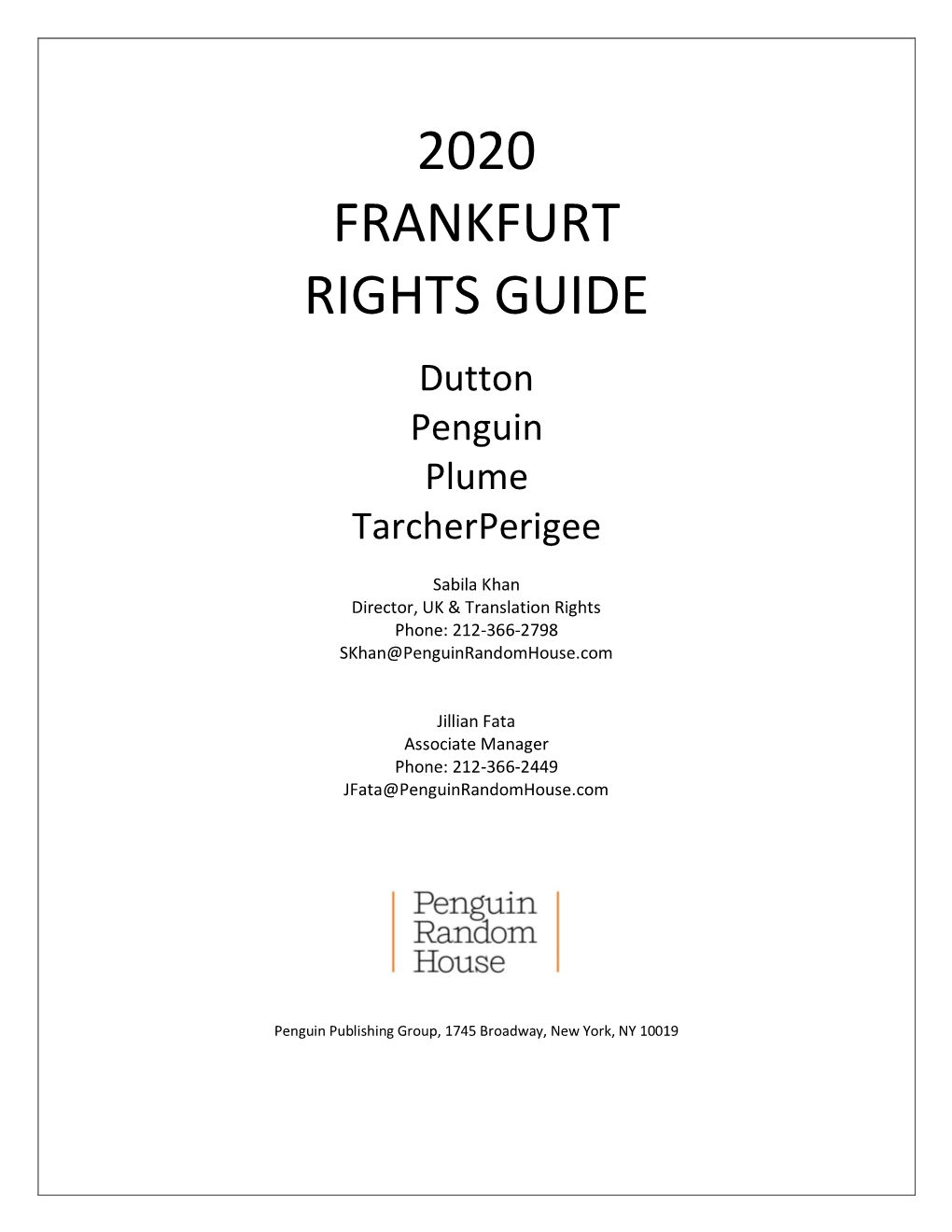 2020 Frankfurt Rights Guide