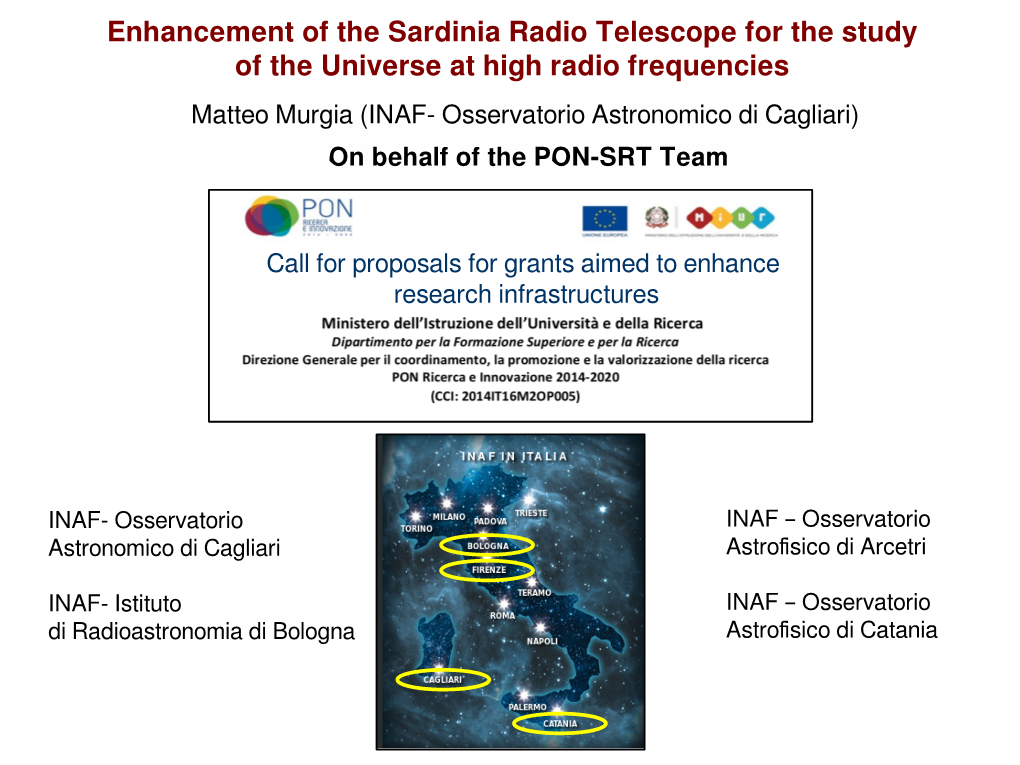 Enhancement of the Sardinia Radio Telescope for The