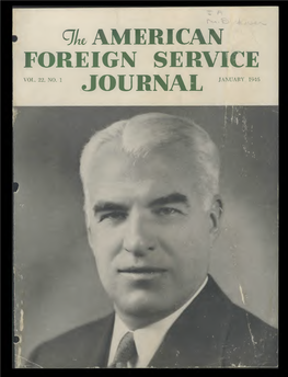 The Foreign Service Journal, January 1945
