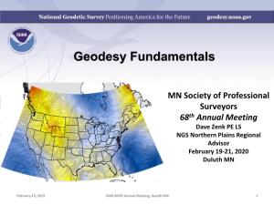 Geodesy Fundamentals
