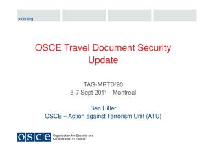 OSCE Travel Document Security Update