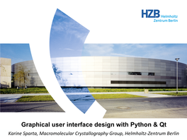 Graphical User Interface Design with Python & Qt
