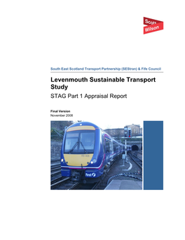 Levenmouth Sustainable Transport Study STAG Part 1 Appraisal Report