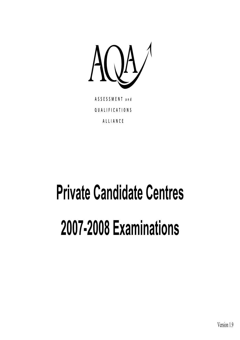 Private Candidates Centres 2007-2008