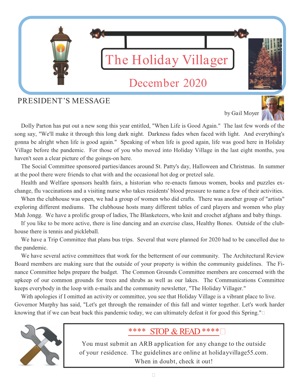 The Holiday Villager December 2020