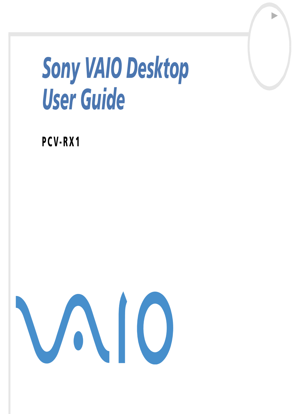 Sony VAIO Desktop User Guide