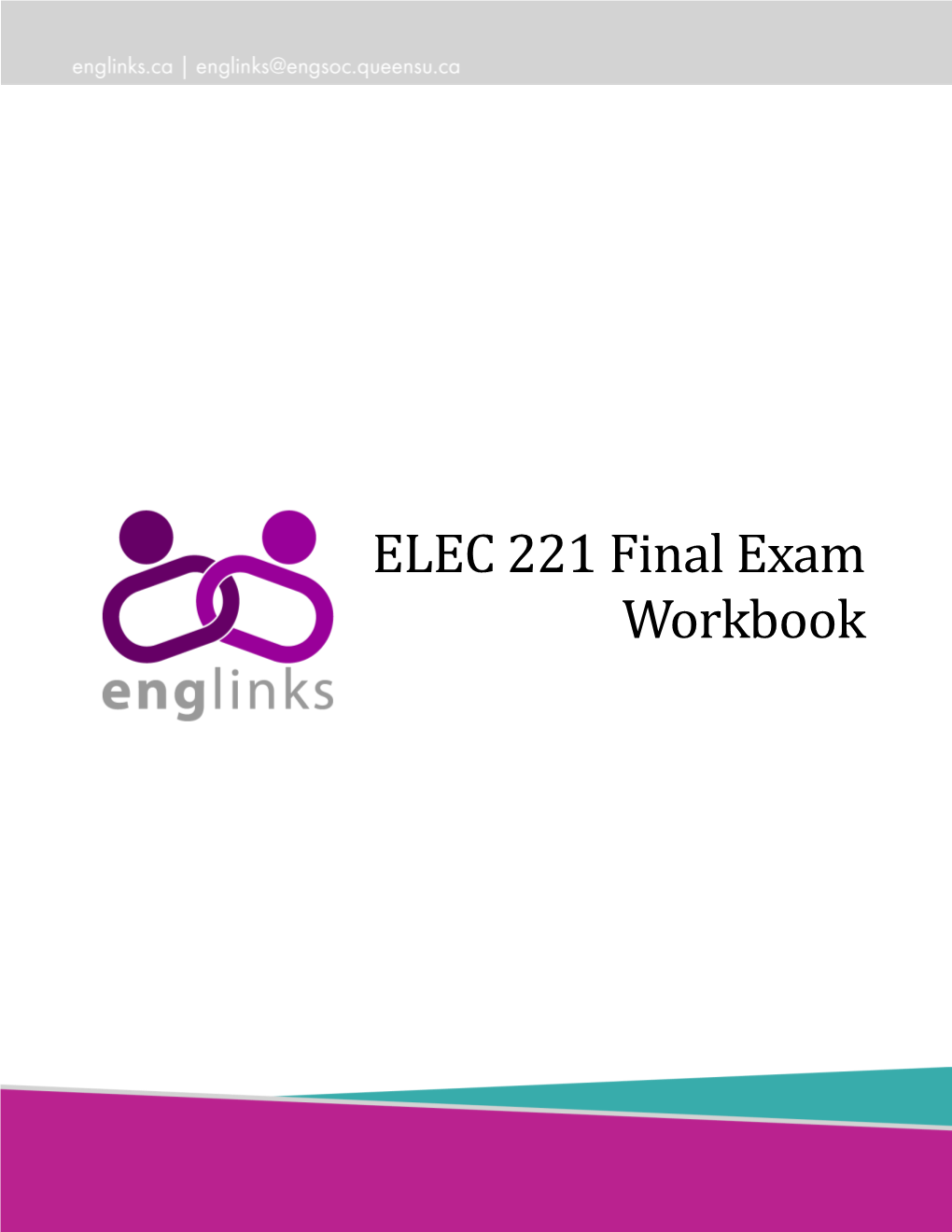 ELEC 221 Final Exam Workbook