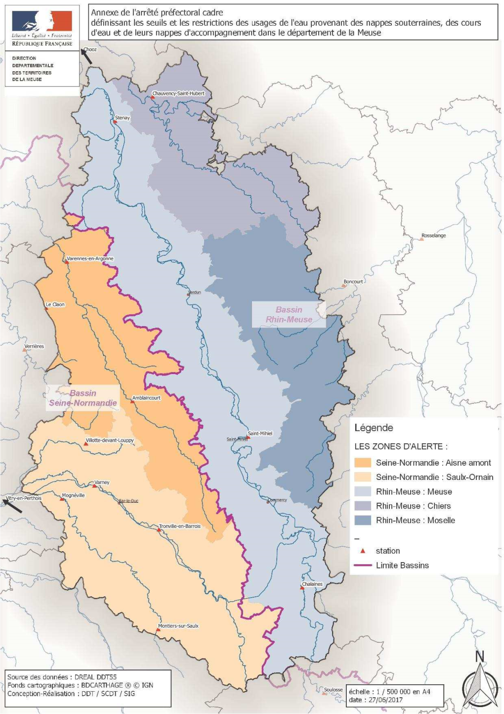 Page 1 Annexe 2 – Répartition Des Communes Par Zones D’Alerte