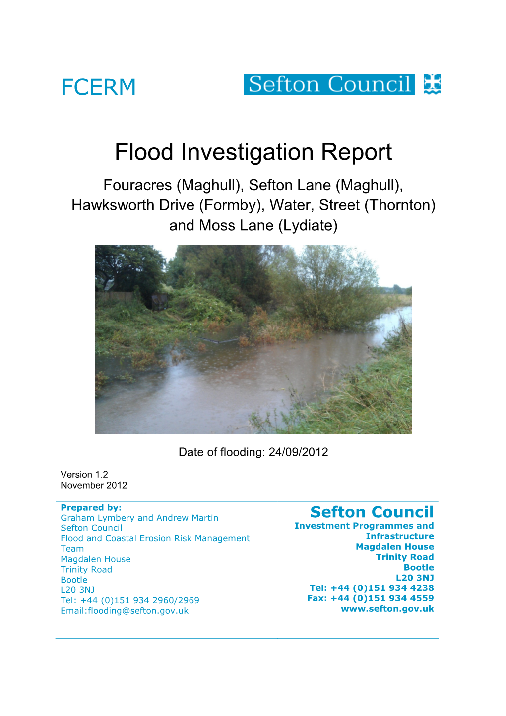 Flood Investigation Report