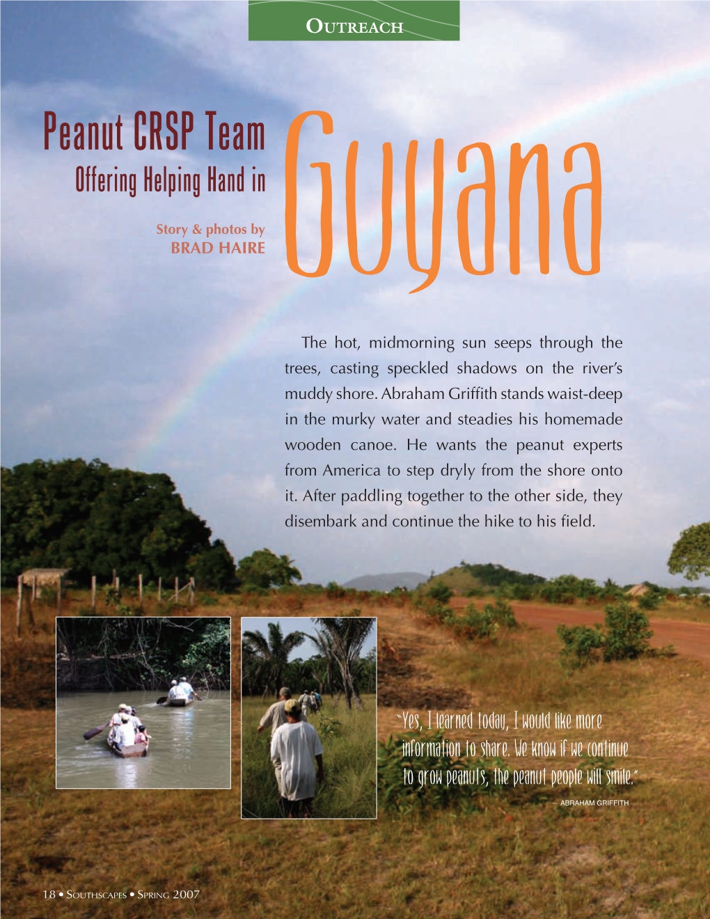 Peanut CRSP Team Offering Helping Hand In