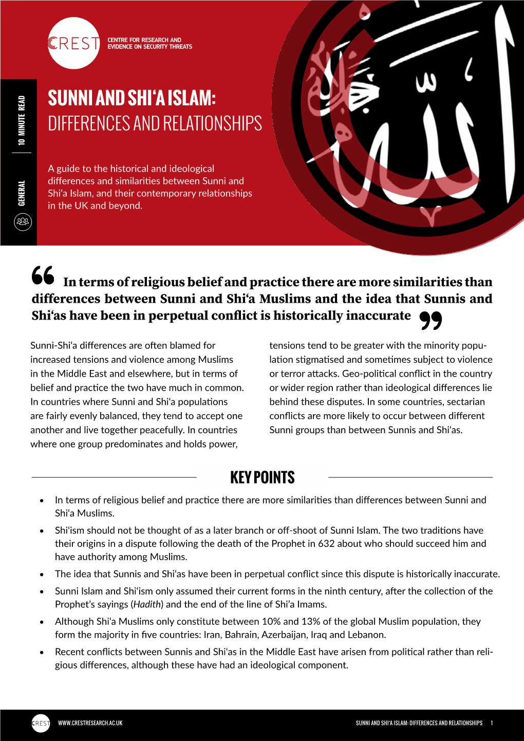 Sunni and Shi'a Islam: Differences and Relationships