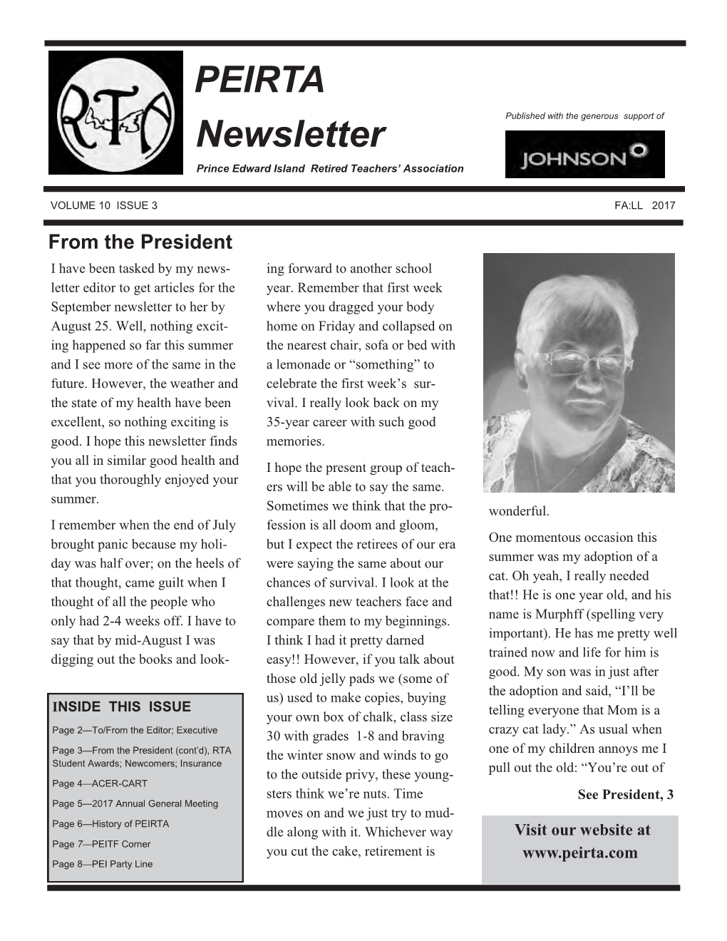 Newsletter Prince Edward Island Retired Teachers’ Association
