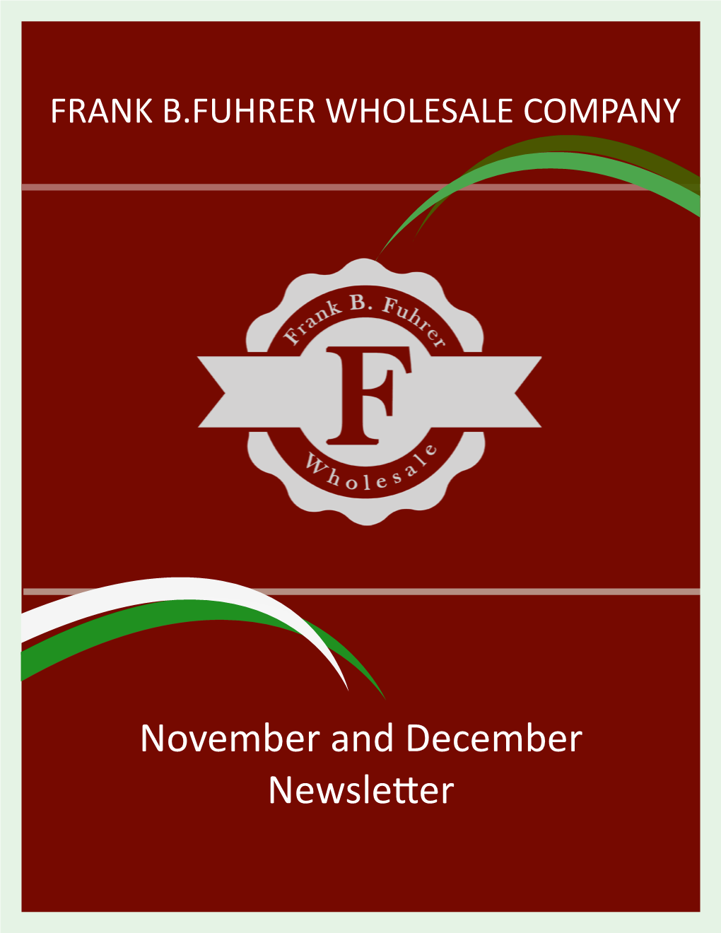 November and December Newsletter