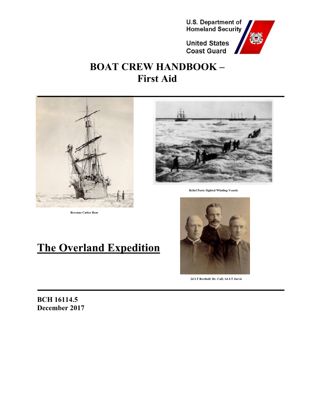 BOAT CREW HANDBOOK – First Aid