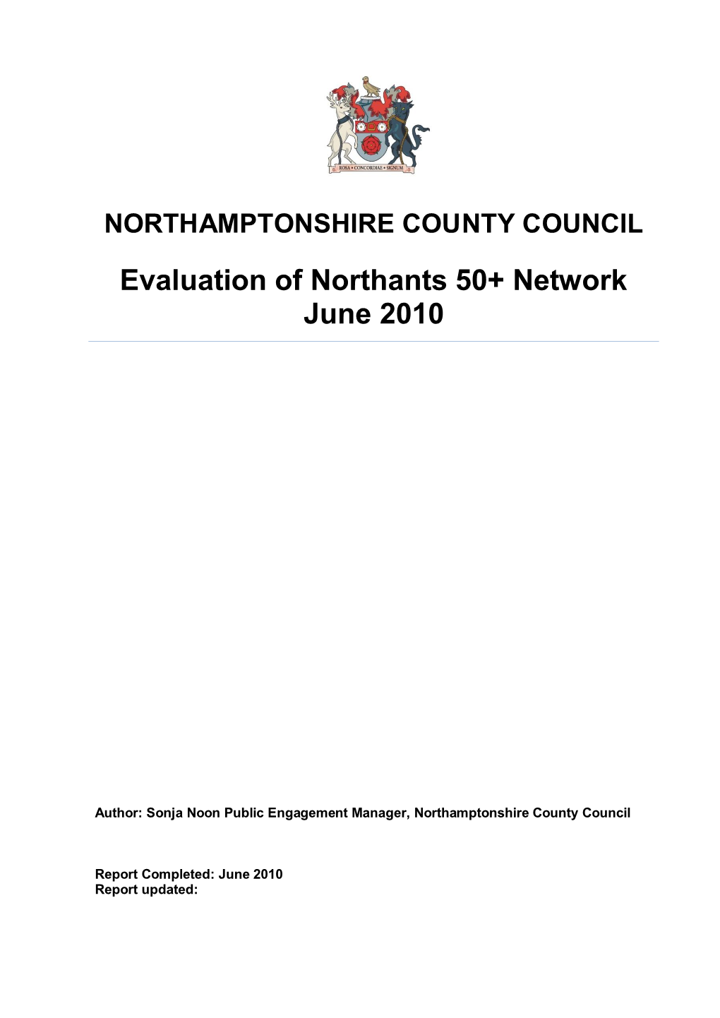 Northamptonshire County Councilnorthamptonshire