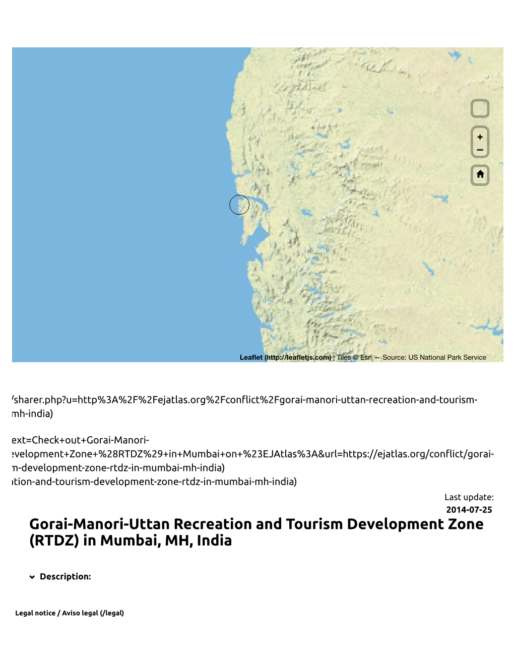 Gorai-Manori-Uttan Recreation and Tourism Development Zone (RTDZ) in Mumbai, MH, India