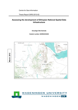 Assessing the Development of Ethiopian National Spatial Data Infrastructure