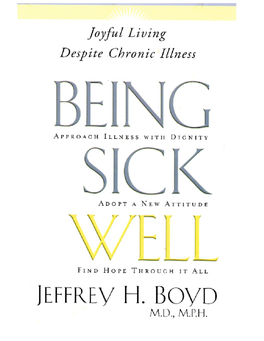 Being Sick Well ___