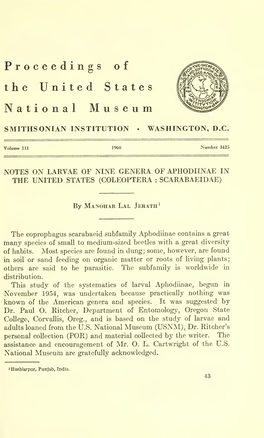 Proceedings of the United States National Museum