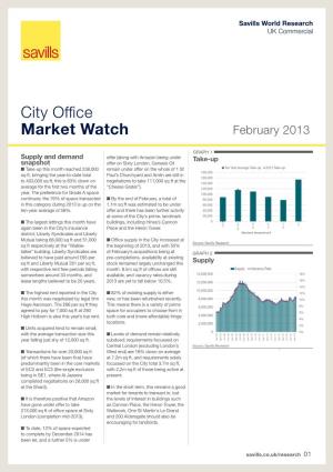 City Office Market Watch February 2013