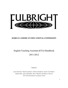 ETA) Handbook 2011-2012