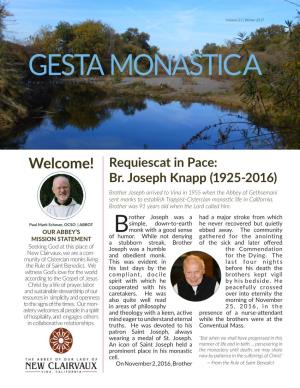 GESTA MONASTICA News from the Abbey of Our Lady New Clairvaux
