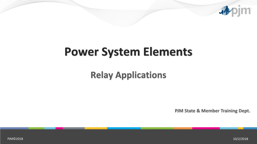 Power System Elements