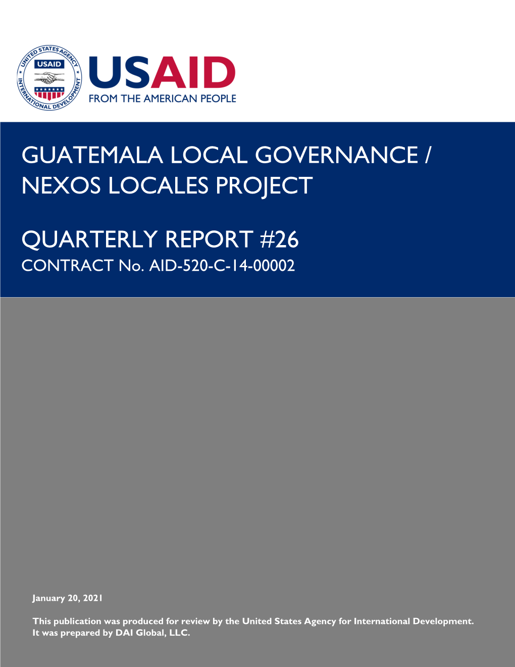 Guatemala Local Governance / Nexos Locales Project