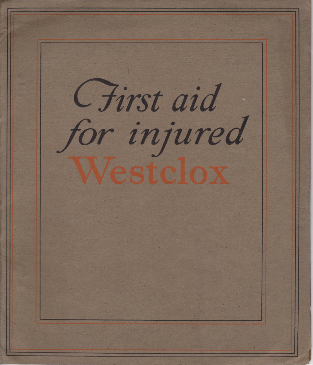 First Aid for Injured Westclox