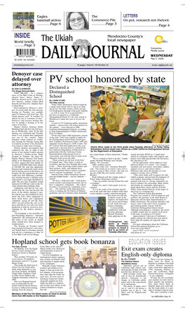 PV School Honored by State