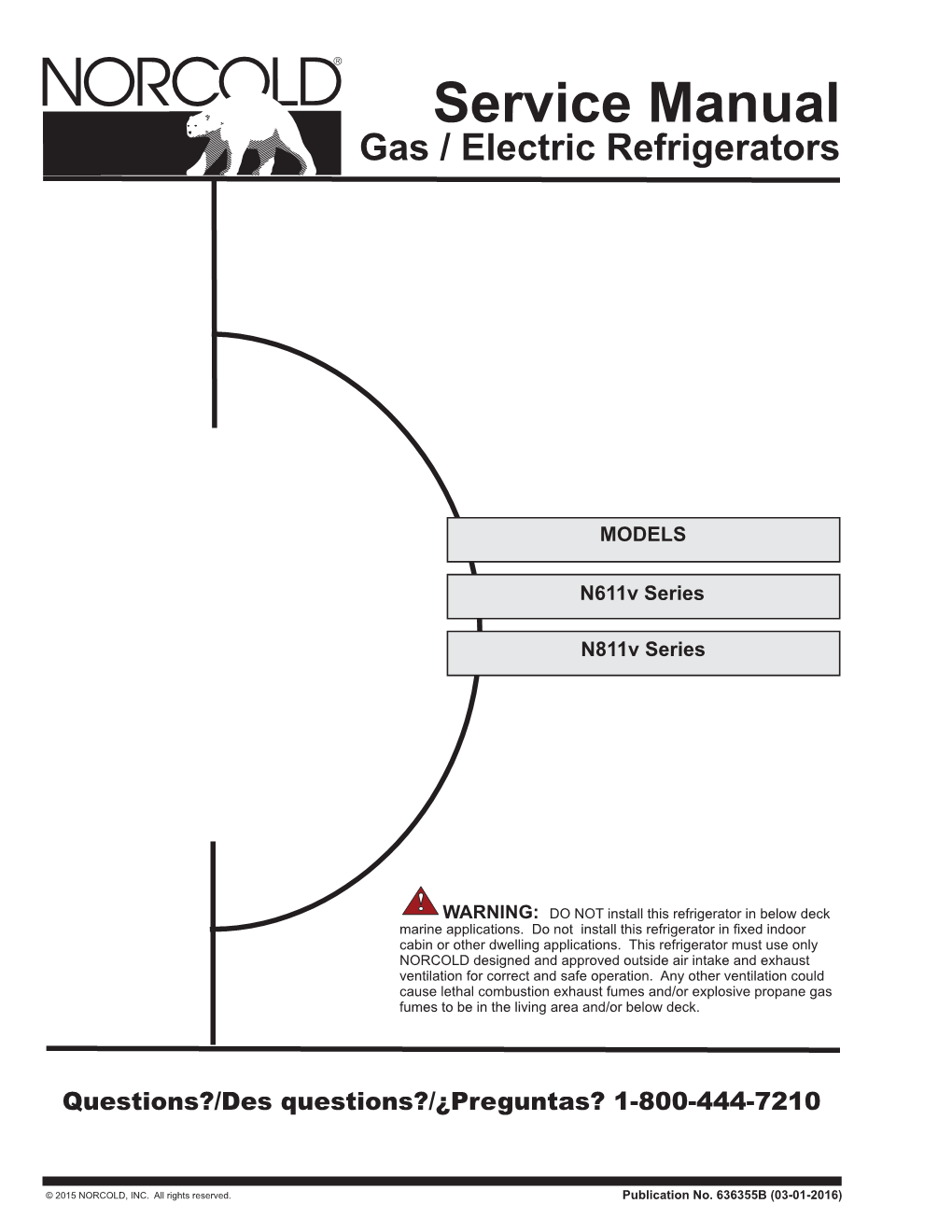 Service Manual Gas / Electric Refrigerators