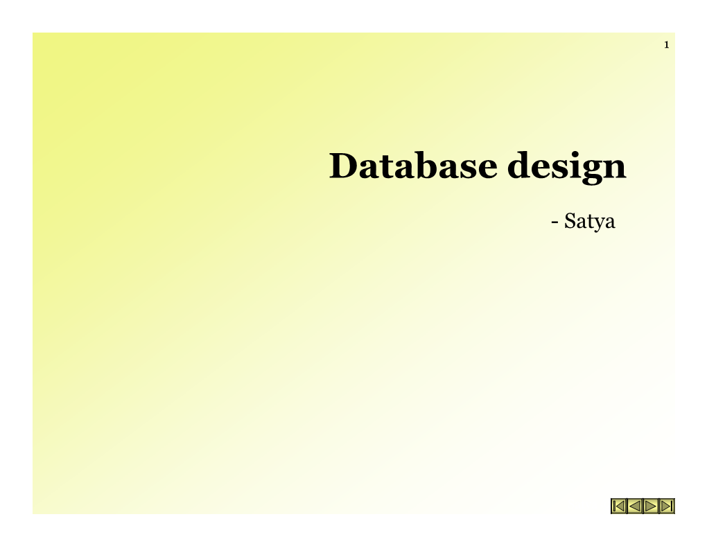 Database Design