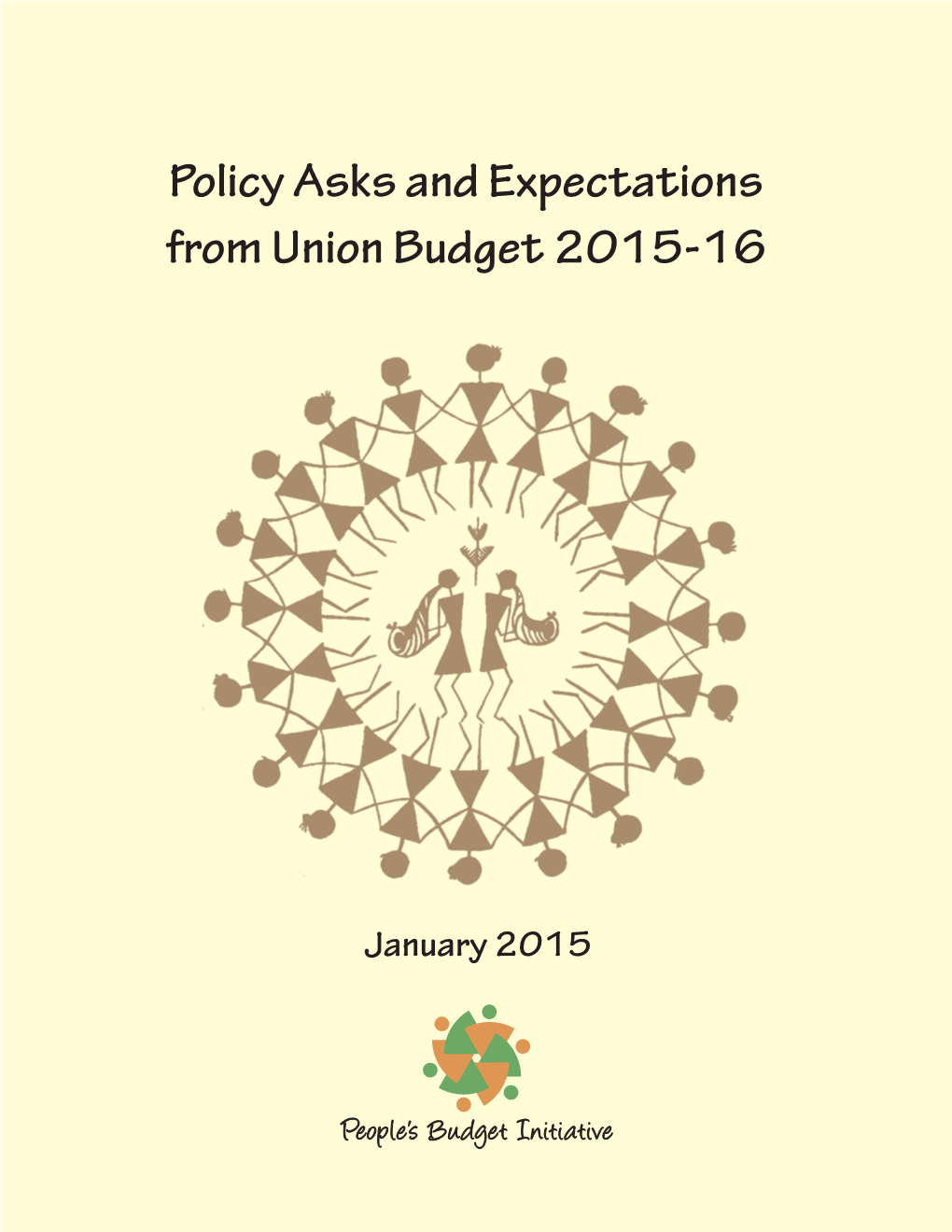 Policy Asks and Expectations from Union Budget 2015-16