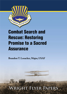 Combat Search and Rescue: Restoring Promise to a Sacred Assurance