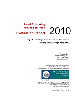 Lead Poisoning Prevention Fund Agencies, Activities, & Audiences