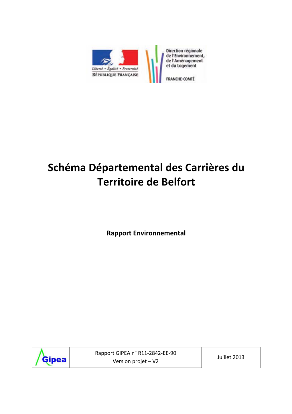 Schéma Départemental Des Carrières Du Territoire De Belfort