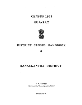 District Census Handbook, 8 Banaskantha