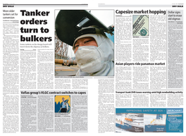Tanker Orders Turn to Bulkers