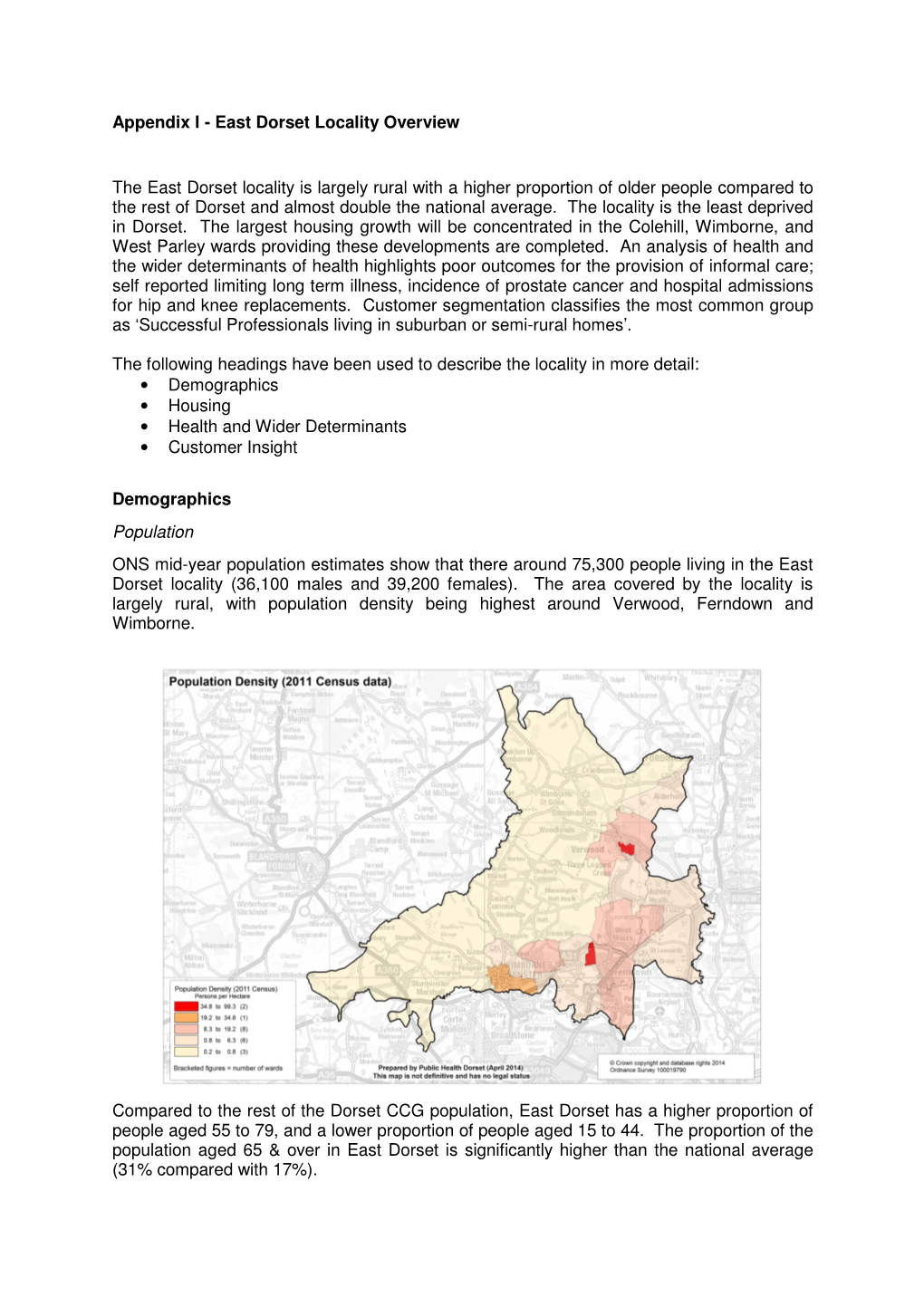 East Dorset Locality Overview