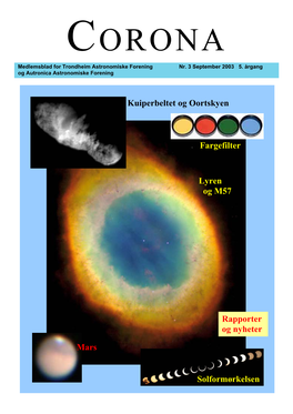 CORONA Medlemsblad for Trondheim Astronomiske Forening Nr